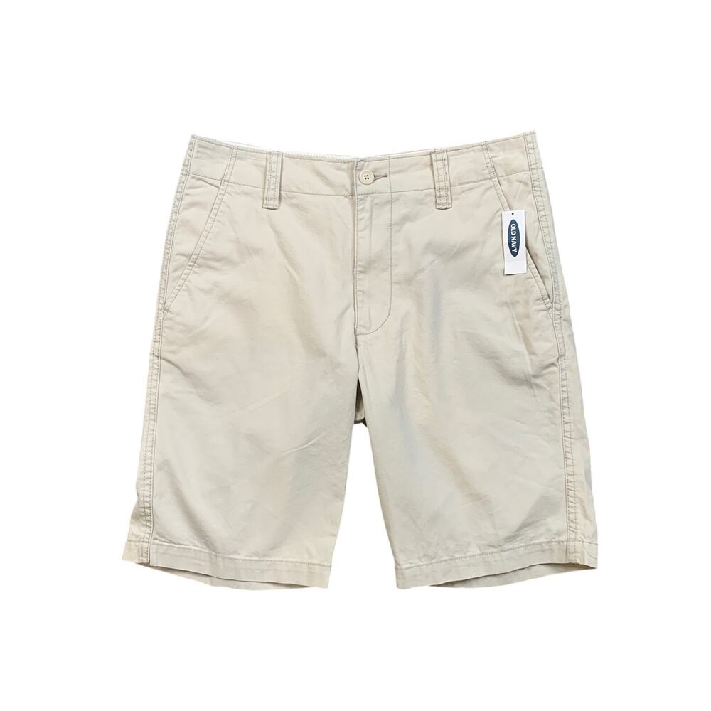 Old Navy Shorts Mens 31 Tan Lived-In Straight A Shore Thing Breathable Cotton
